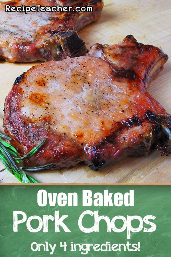 Bone In Pork Chops In Oven
 Oven Baked Bone In Pork Chops Recipe