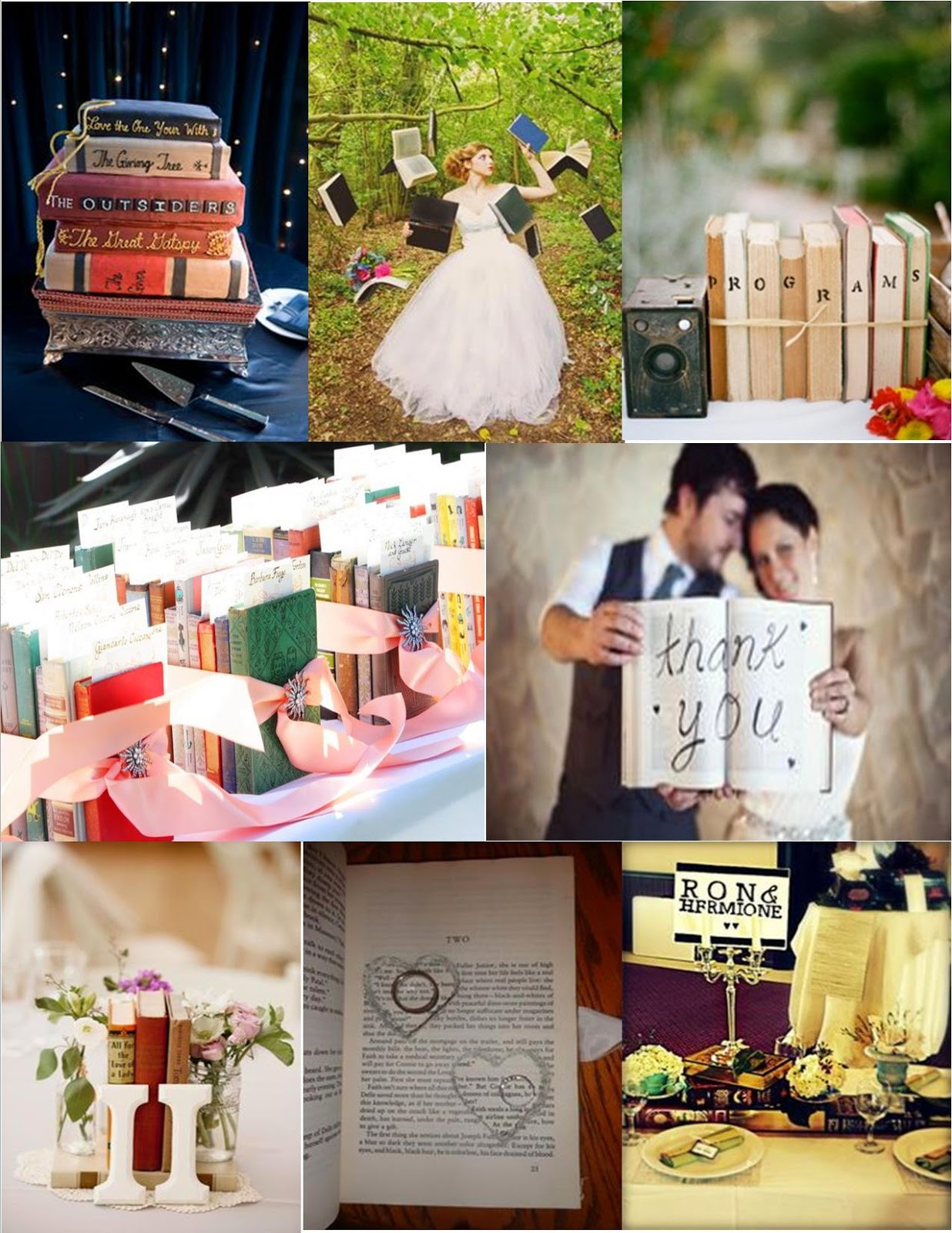 Book Themed Wedding
 Pink Cupcake Weddings Book Themed Wedding Inspiration