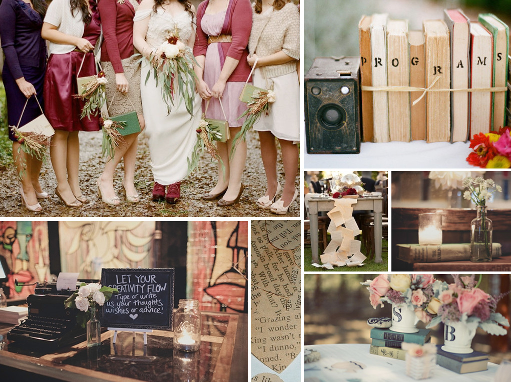 Book Themed Wedding
 Memorable Wedding A Literary Themed Wedding for Book Lovers