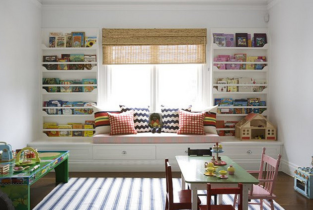 Bookshelf Kids Room
 Kids Built in Bookshelves Transitional girl s room