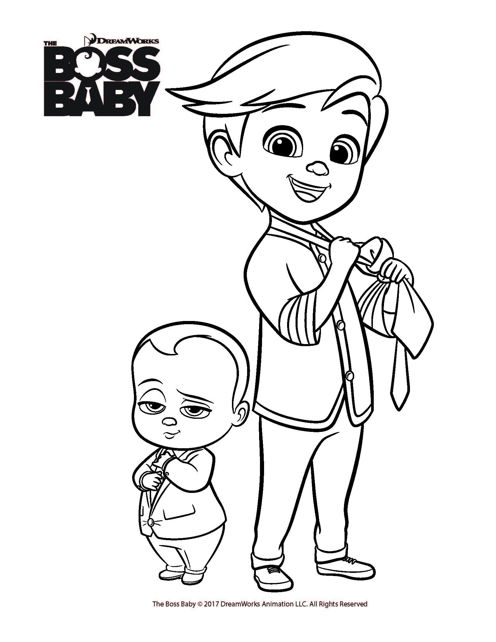 Boss Baby Coloring Page
 The Boss Baby Coloring Pages at GetDrawings