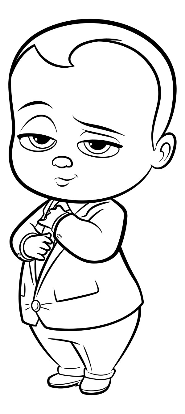 Boss Baby Coloring Page
 The Boss Baby coloring pages to and print for free