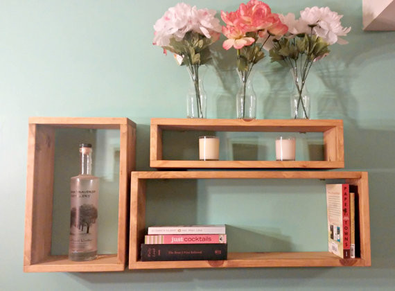Box Shelf DIY
 40 DIY Rustic Wood Shelves You Can Build Yourself