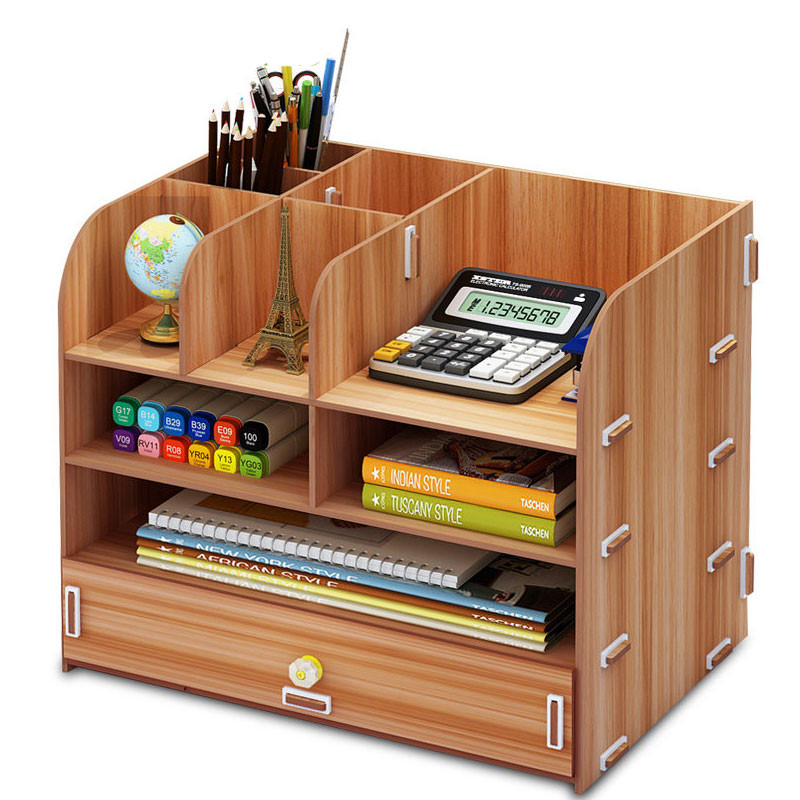 Box Shelf DIY
 DIY Desktop Storage Box Capacity Multi layer Drawer