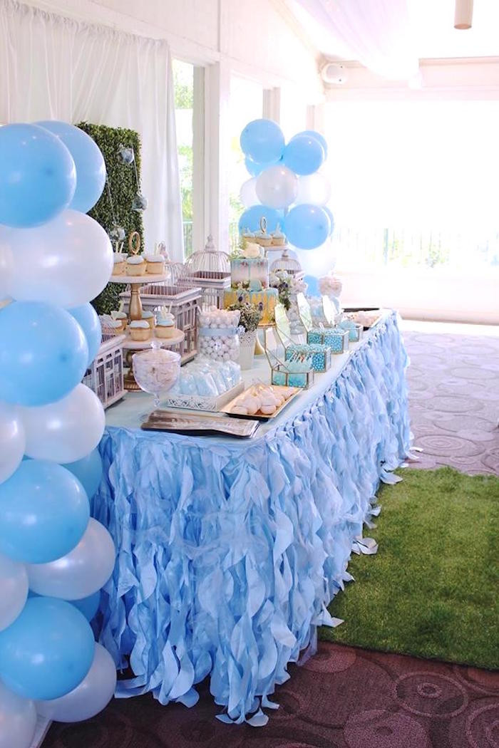 Boy Baby Shower Table Decoration Ideas
 Kara s Party Ideas Darling "Oh Baby" Boy Baby Shower