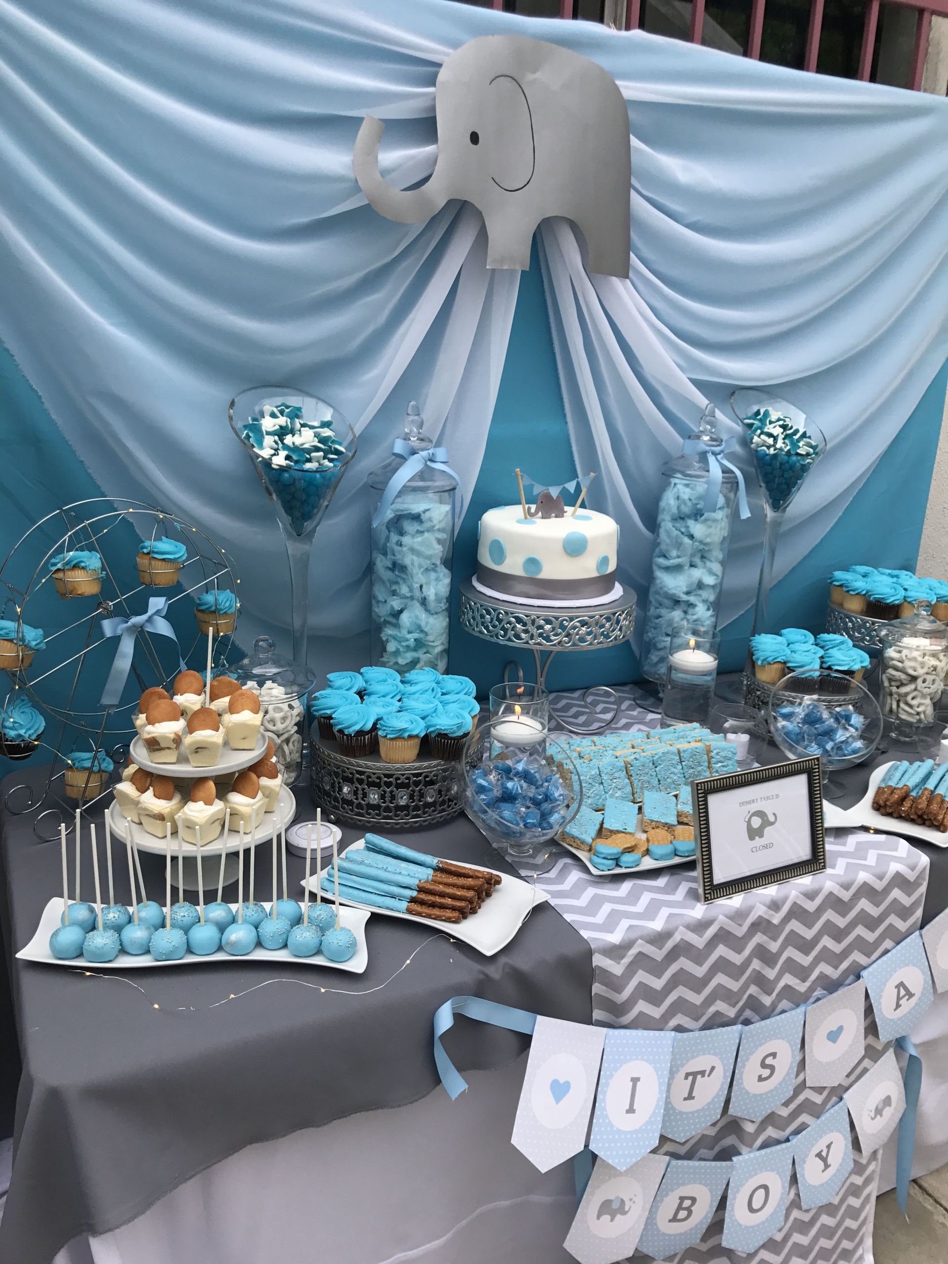 Boy Baby Shower Table Decoration Ideas
 Little peanut babyshower dessert table With images