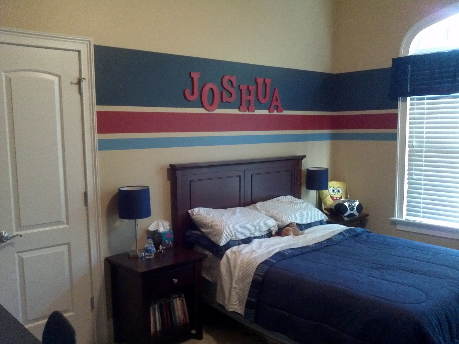 Boy Bedroom Paint Ideas
 Eat Sleep Decorate Striped Walls Boys Bedroom FINISHED