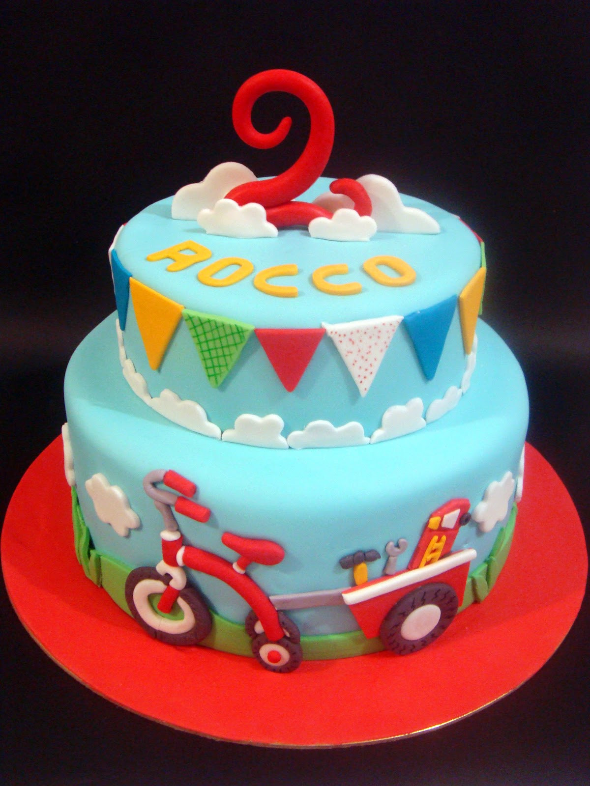 Boy Birthday Cake Ideas
 butter hearts sugar Tricycle Birthday Cake