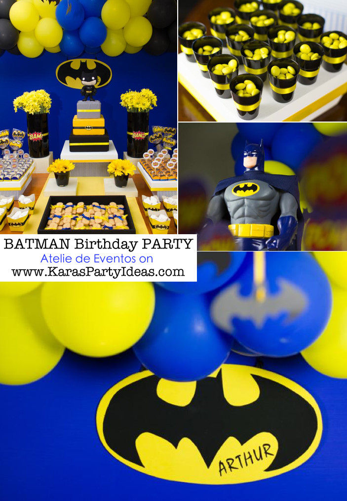 Boy Birthday Party Favors Ideas
 Kara s Party Ideas Batman Boy Superhero 3rd Birthday Party