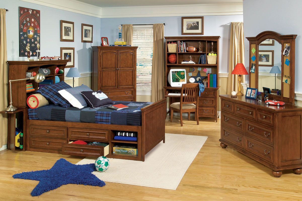 Boy Full Bedroom Sets
 Garrett Twin Full Boys Wood Bedroom Inspiration