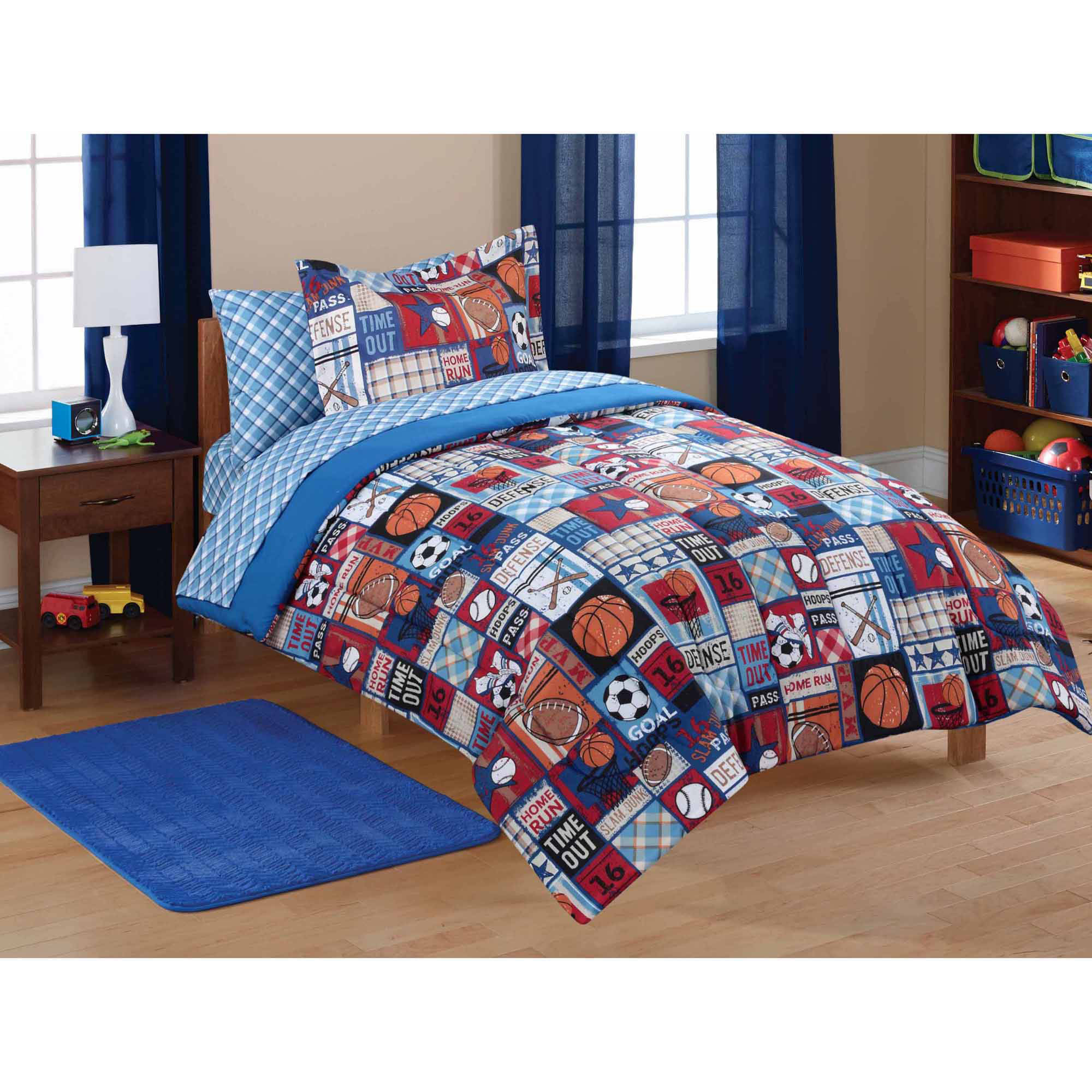 Boy Full Bedroom Sets
 Boys Sports Bedding Set Full Size includes forter 76x86