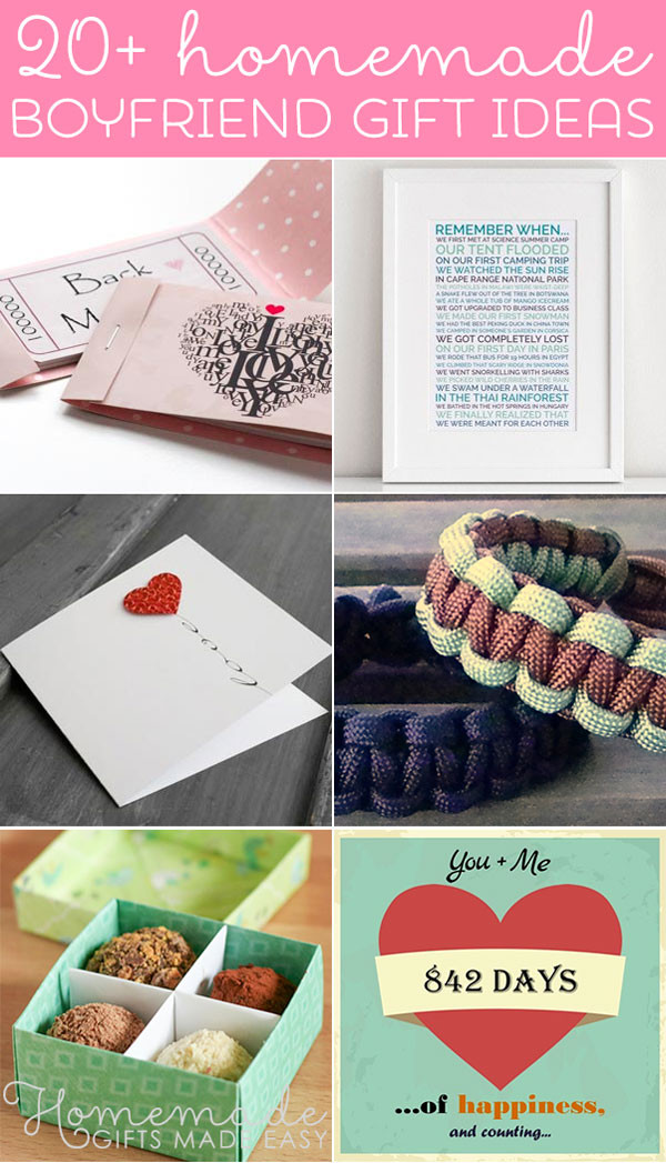 Boyfriend Diy Gift Ideas
 Best Homemade Boyfriend Gift Ideas Romantic Cute and
