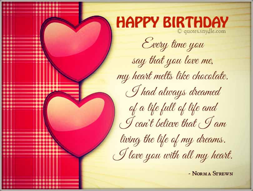 Boyfriends Birthday Quotes
 Birthday Quotes for Boyfriend Quotes and Sayings