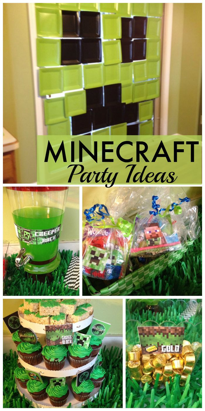 Boys 11Th Birthday Party Ideas
 Minecraft is such a popular theme for a boy birthday right