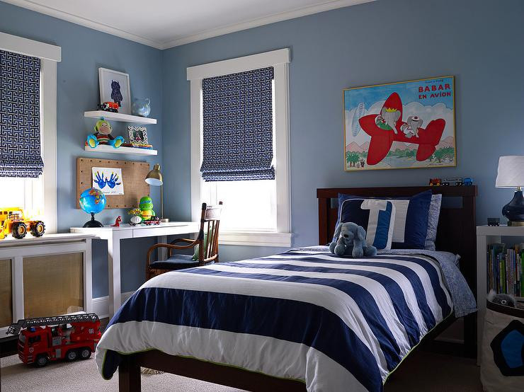 Boys Blue Bedroom
 White and Blue Teen Boys Bedrooms Contemporary Boy s Room