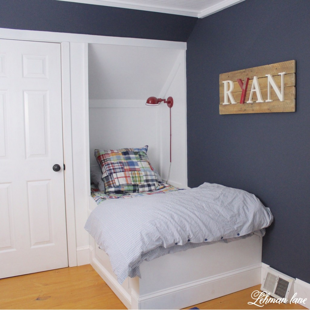 Boys Blue Bedroom
 Final Reveal Ryan s Built in Boys Blue Bedroom e