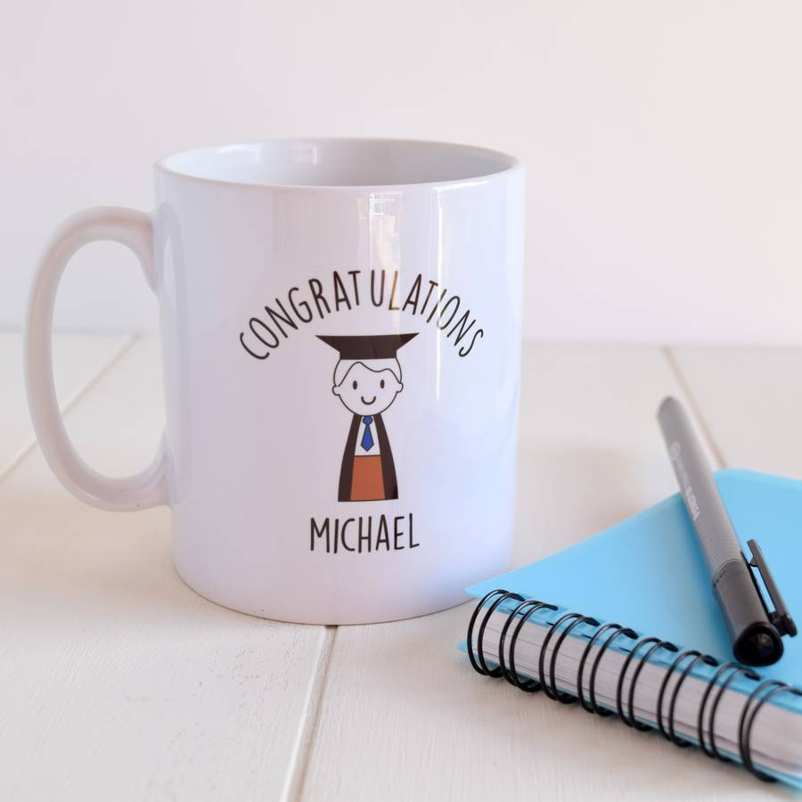 Boys Graduation Gift Ideas
 personalised boy s graduation t mug by just toppers