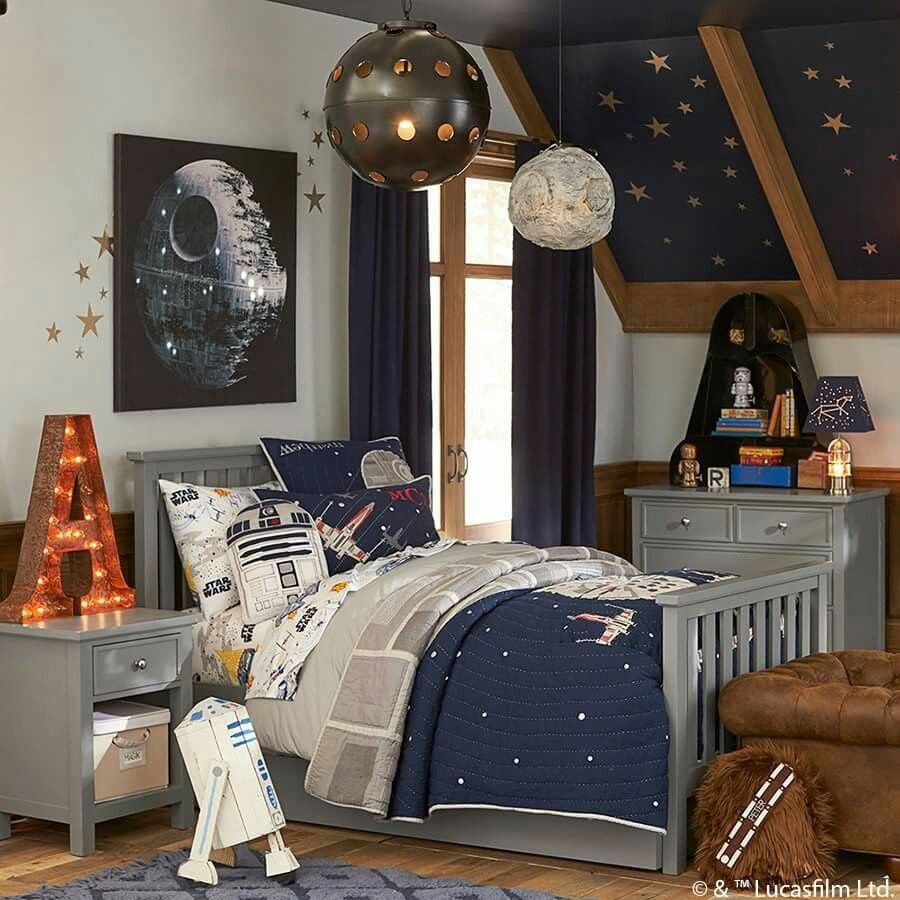 Boys Star Wars Bedroom
 Too cute and more of grown boy look than a little boy I