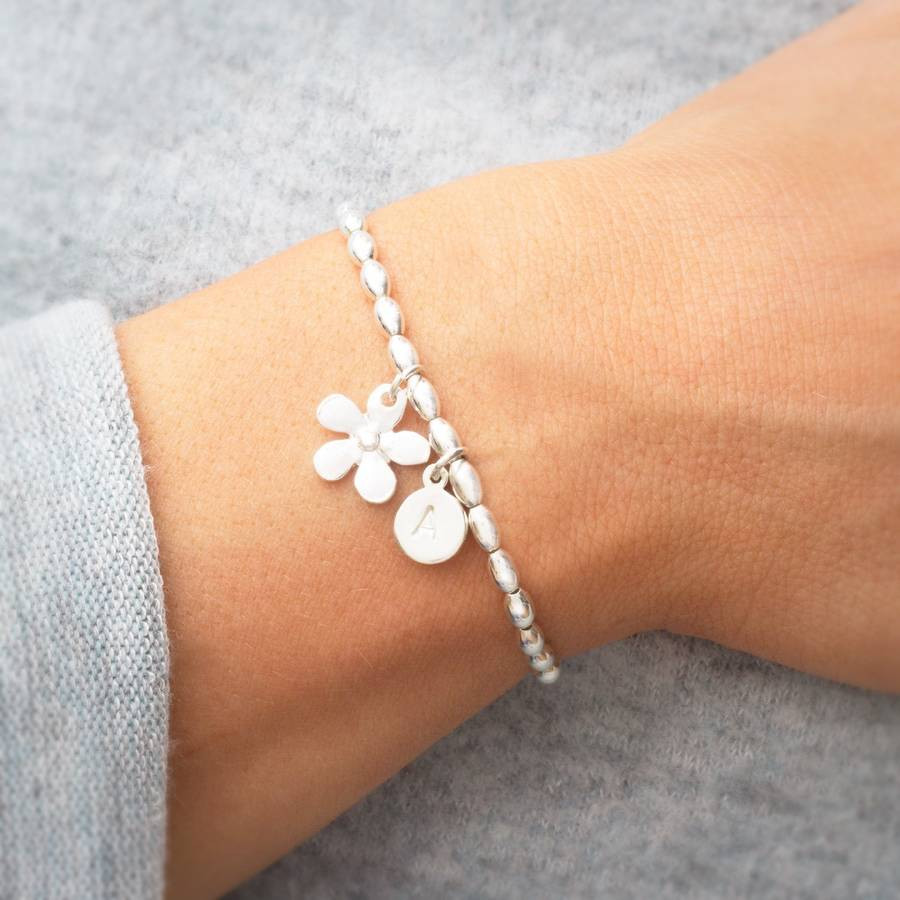 Bracelets For Girls
 personalised flower girl bracelet by bloom boutique