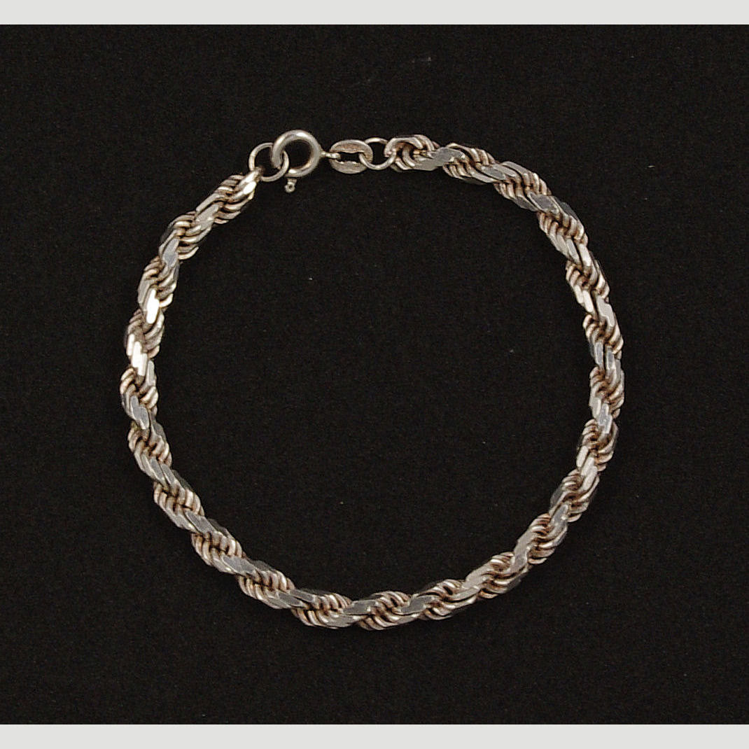 Bracelets For Small Wrists
 Sterling Silver Rope Bracelet for Small Wrist