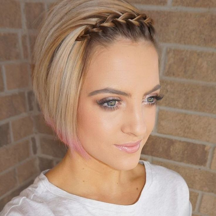 Braided Bangs Hairstyles
 120 best My Short Hairstyles images on Pinterest