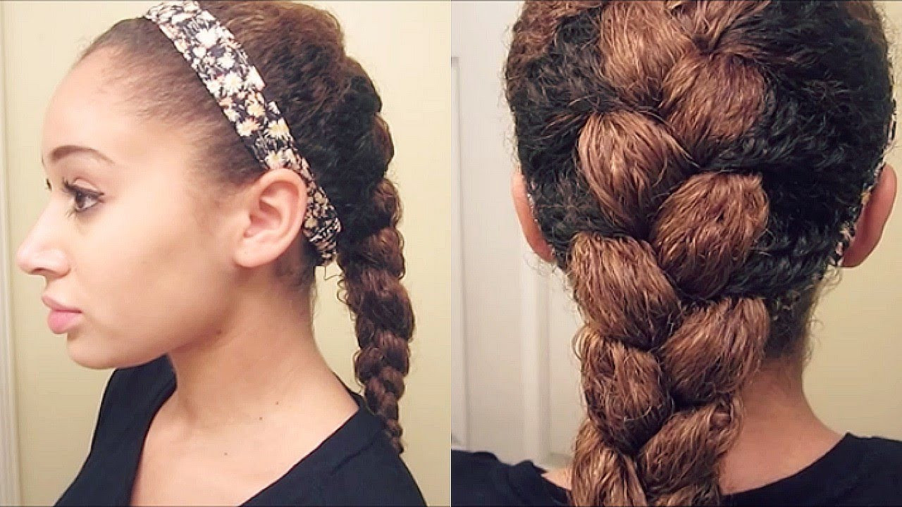 Braided Curls Hairstyle
 How To French Braid Curly Hair