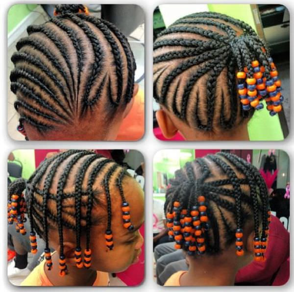 Braided Hairstyles For Kids With Beads
 Cute Kids Style Braids And Beads Black Hair Information