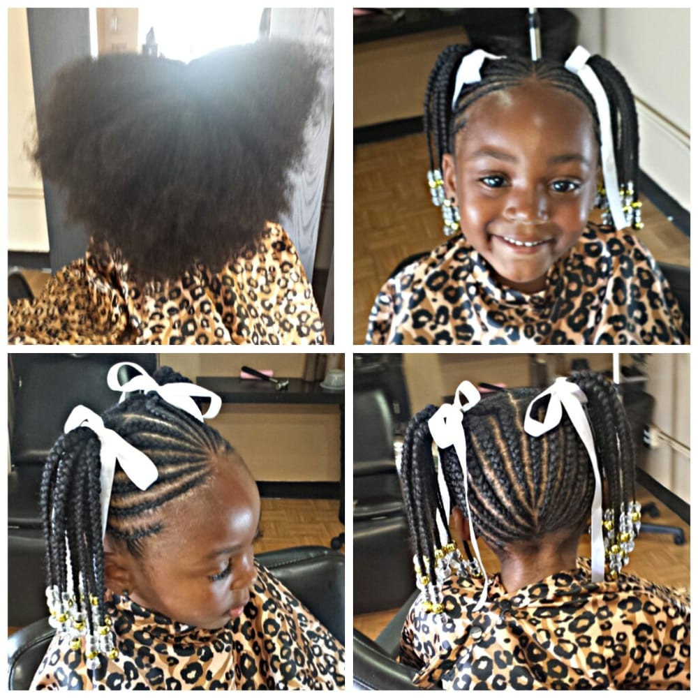 Braided Hairstyles For Kids With Beads
 Kids styles braids with beads Yelp