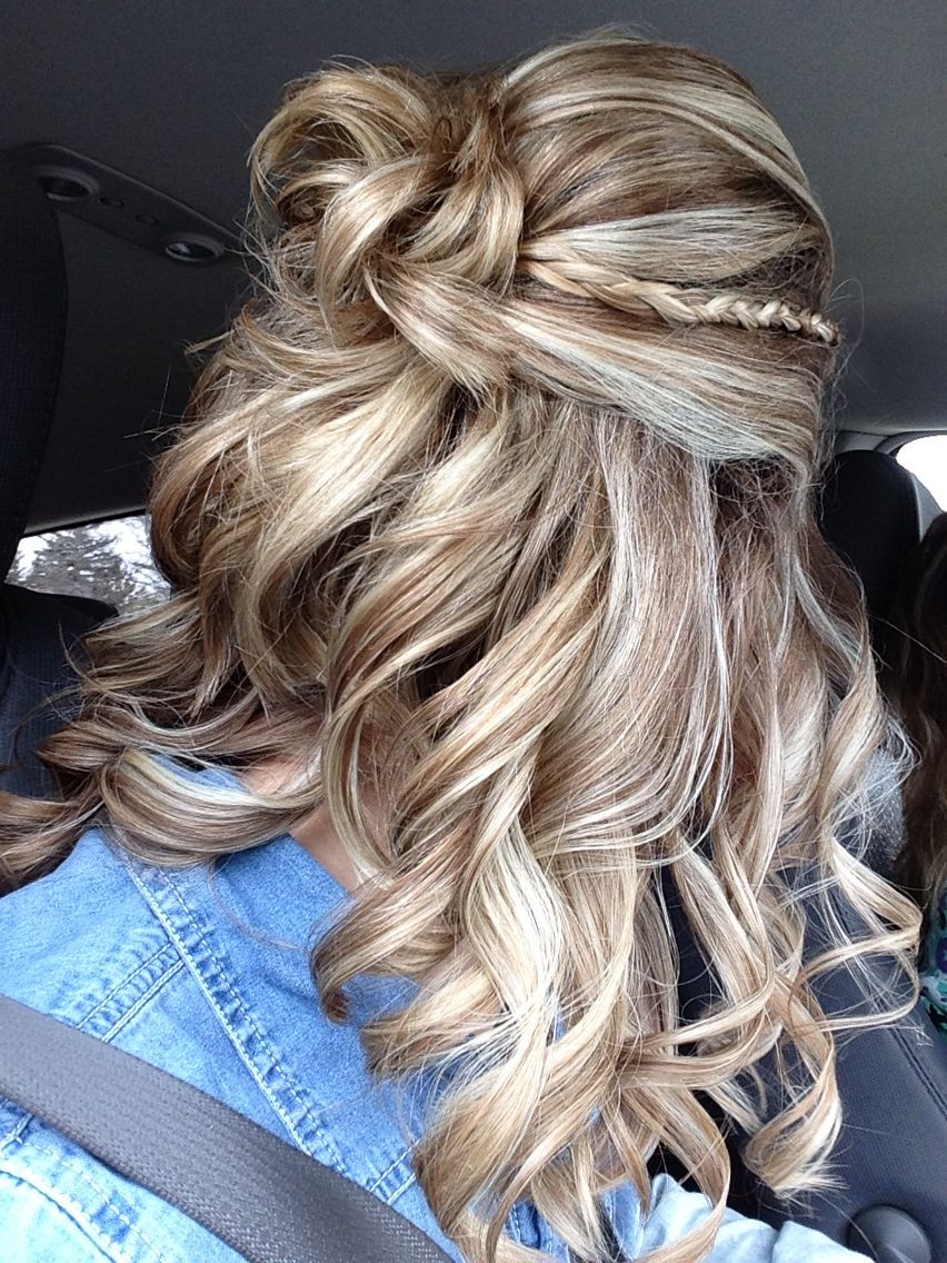 Braids Hairstyles For Prom
 Prom Hair 2015 Curly braid half up