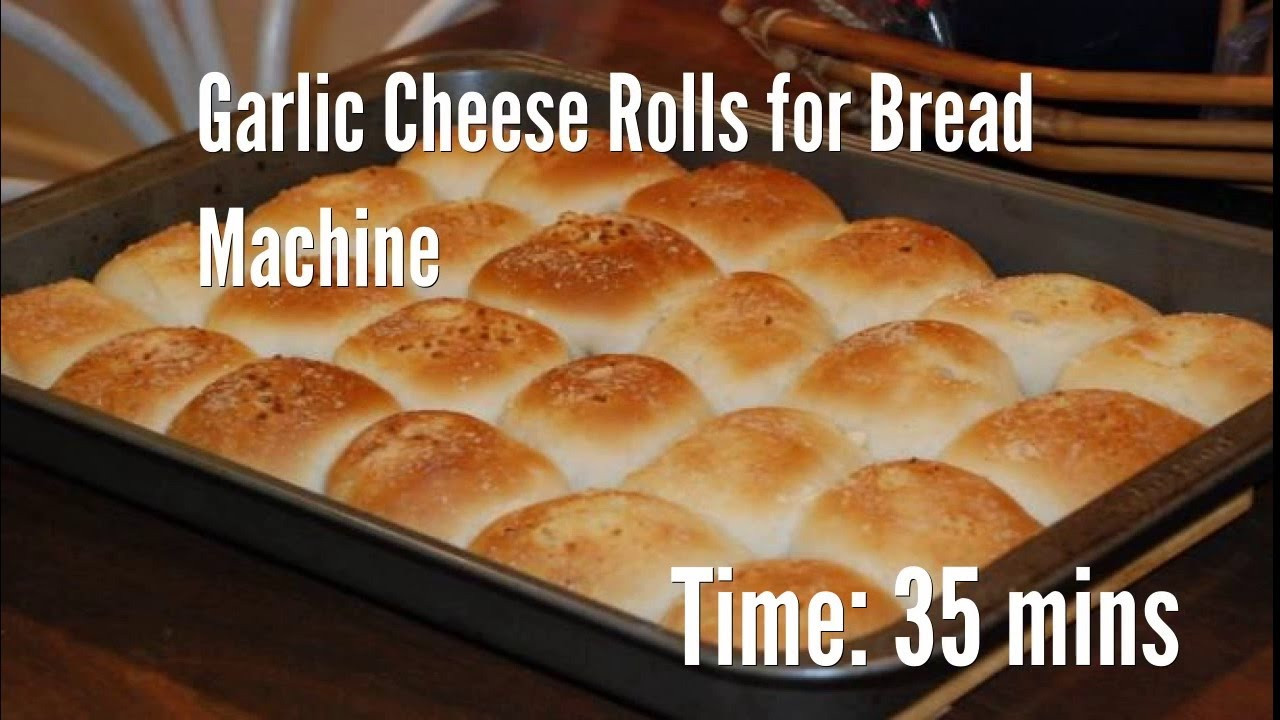 Bread Machine Garlic Cheese Bread
 Garlic Cheese Rolls for Bread Machine Recipe
