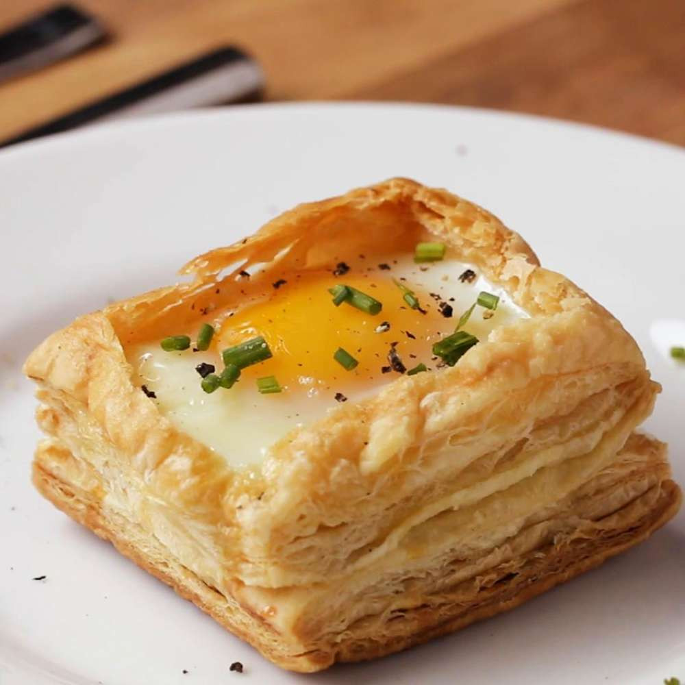 Breakfast Pastry Recipes
 Puff Pastry Breakfast Cups
