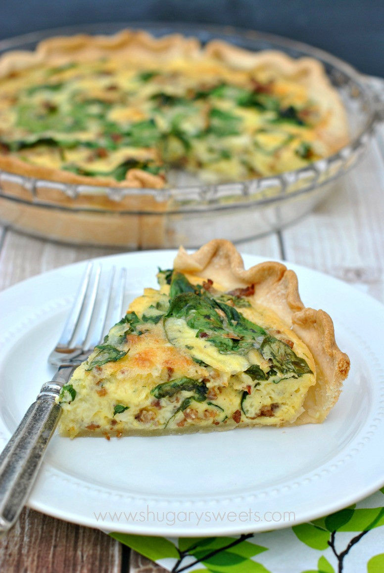 Breakfast Quiche With Sausage
 Spinach and Sausage Quiche Shugary Sweets