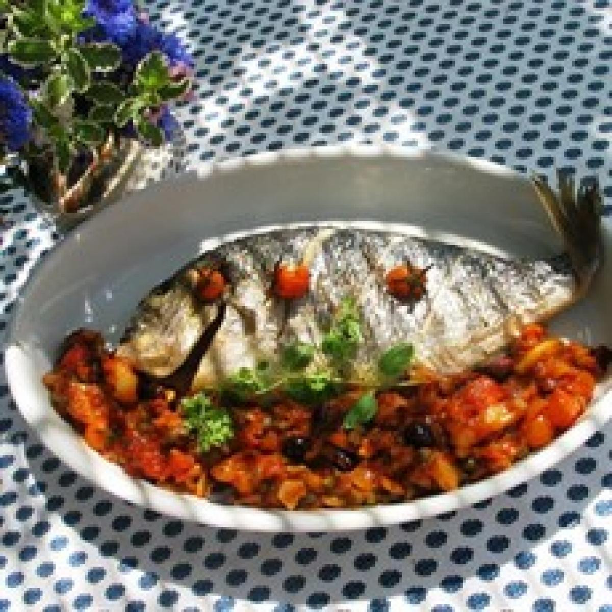 Bream Fish Recipes
 Sea Bream with Mediterranean Sauce Recipes