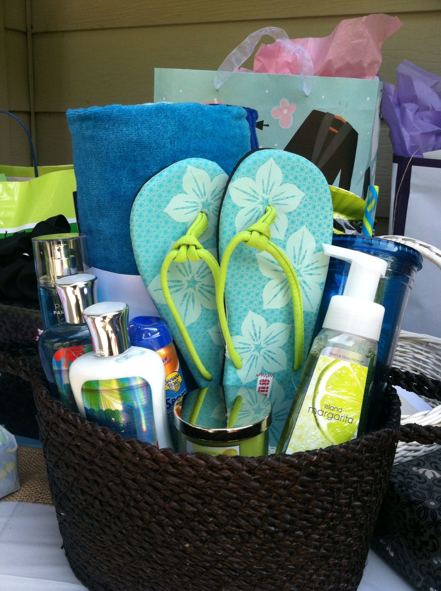 Bridal Shower Basket Gift Ideas
 27 Exciting Beach Bridal Shower Ideas With images