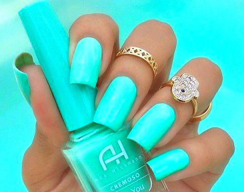 Bright Nail Colors
 Neon Teal Nails s and for