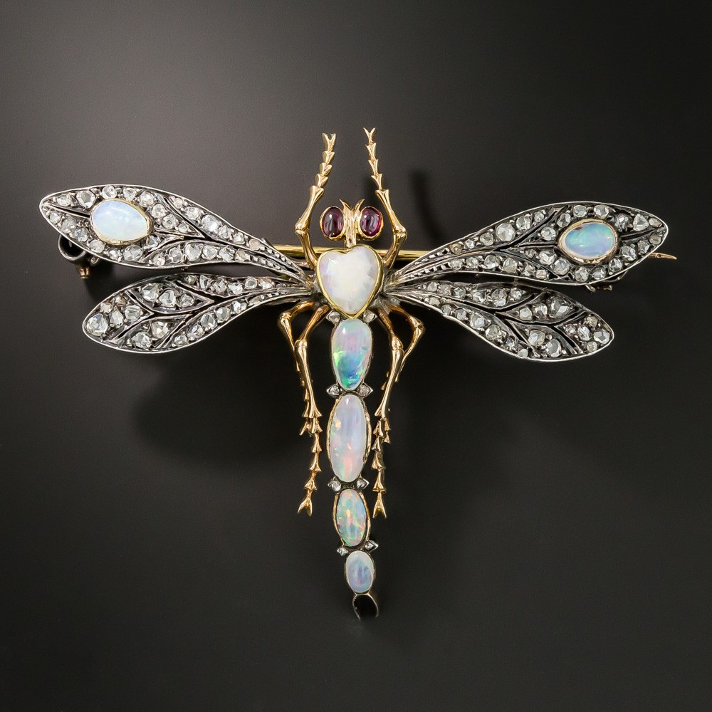 Brooches Art
 French Art Nouveau Dragonfly Brooch By Antoine Lapparra
