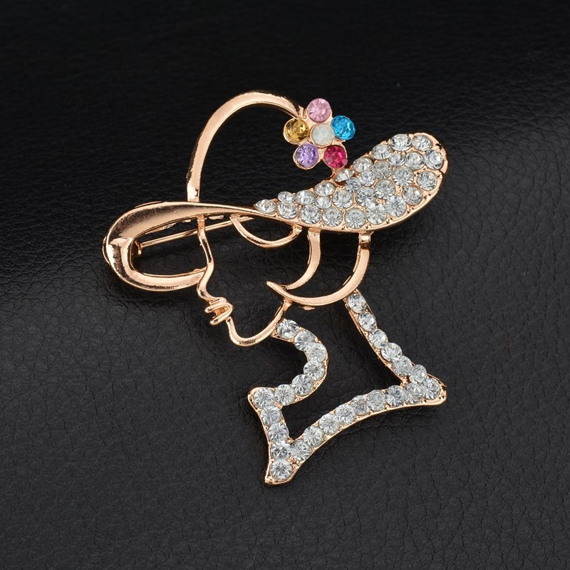 Brooches Jewellery
 Fashion Gold Color Vintage Brooch Pins Female Brand