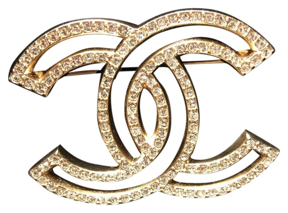 Brooches Logo
 Chanel Gold Bn Cc Logo Brooch Tradesy