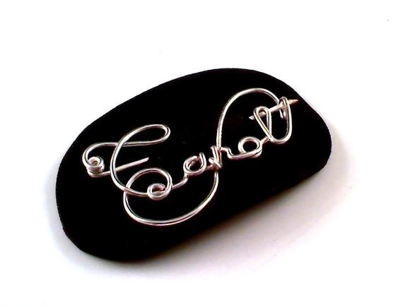 Brooches Name
 Items similar to PIN Sterling Silver Custom Word Name