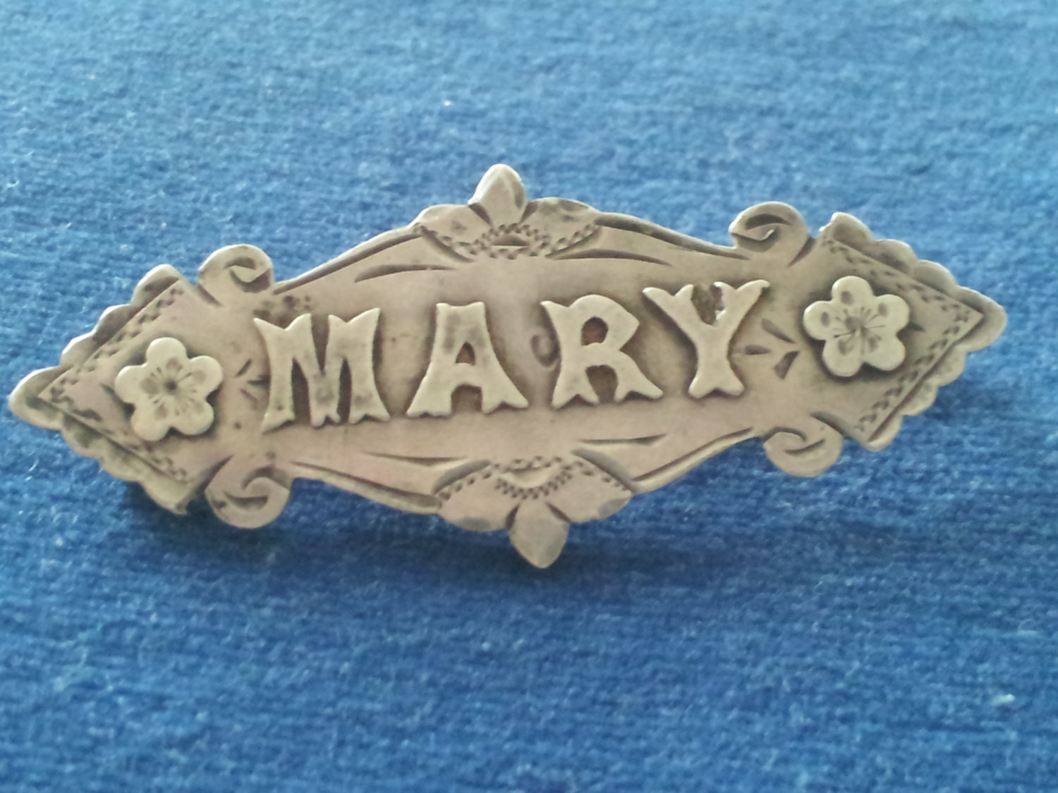 Brooches Name
 Antique Victorian Sterling Mary Name Brooch Pin Victorian