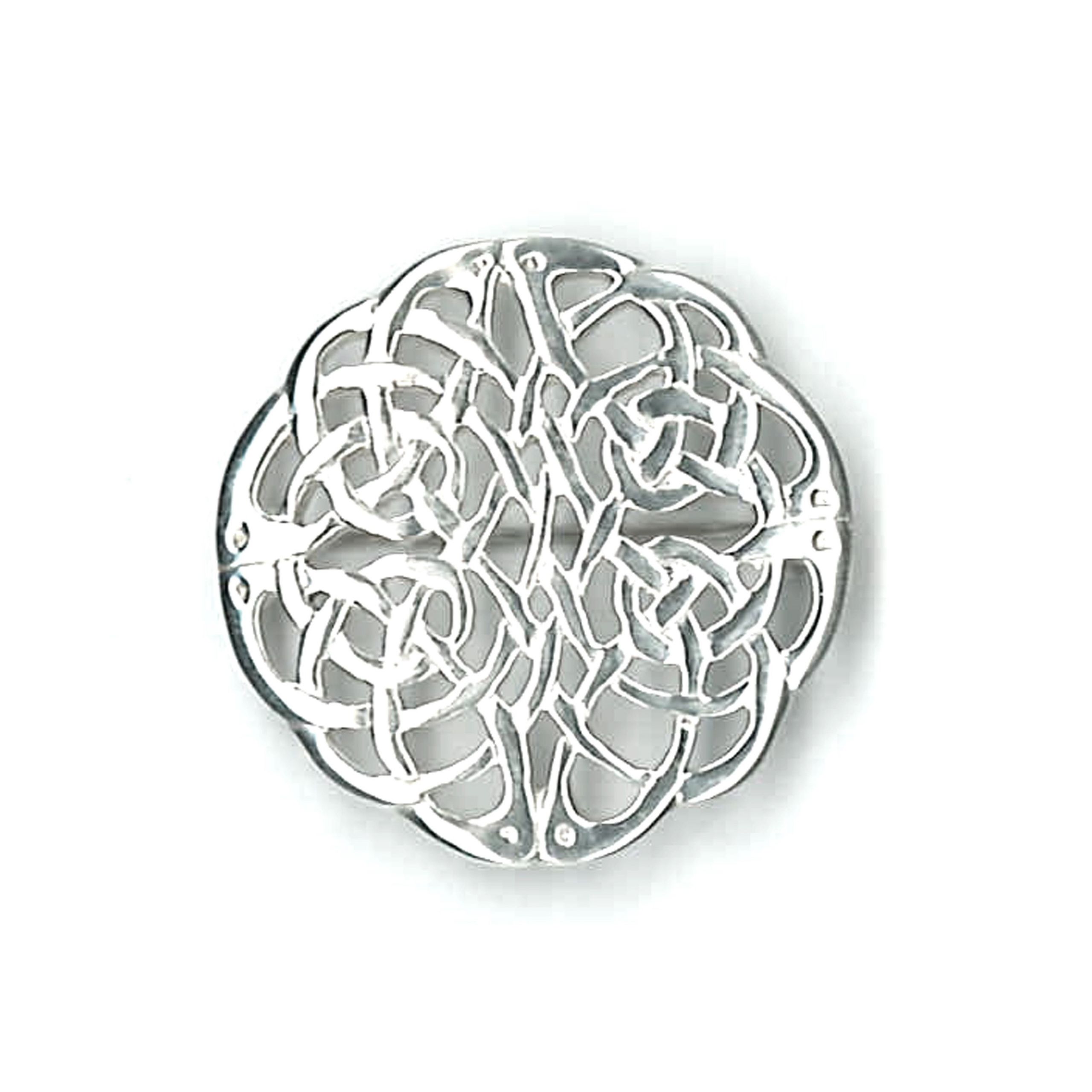 Brooches Silver
 Sterling Silver Brooch in Celtic D Kinloch Anderson