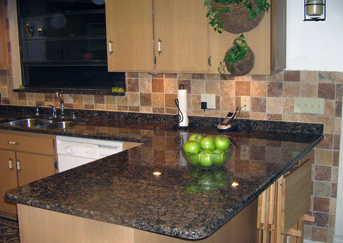 Brown Countertop Kitchen
 Baltic Brown Granite