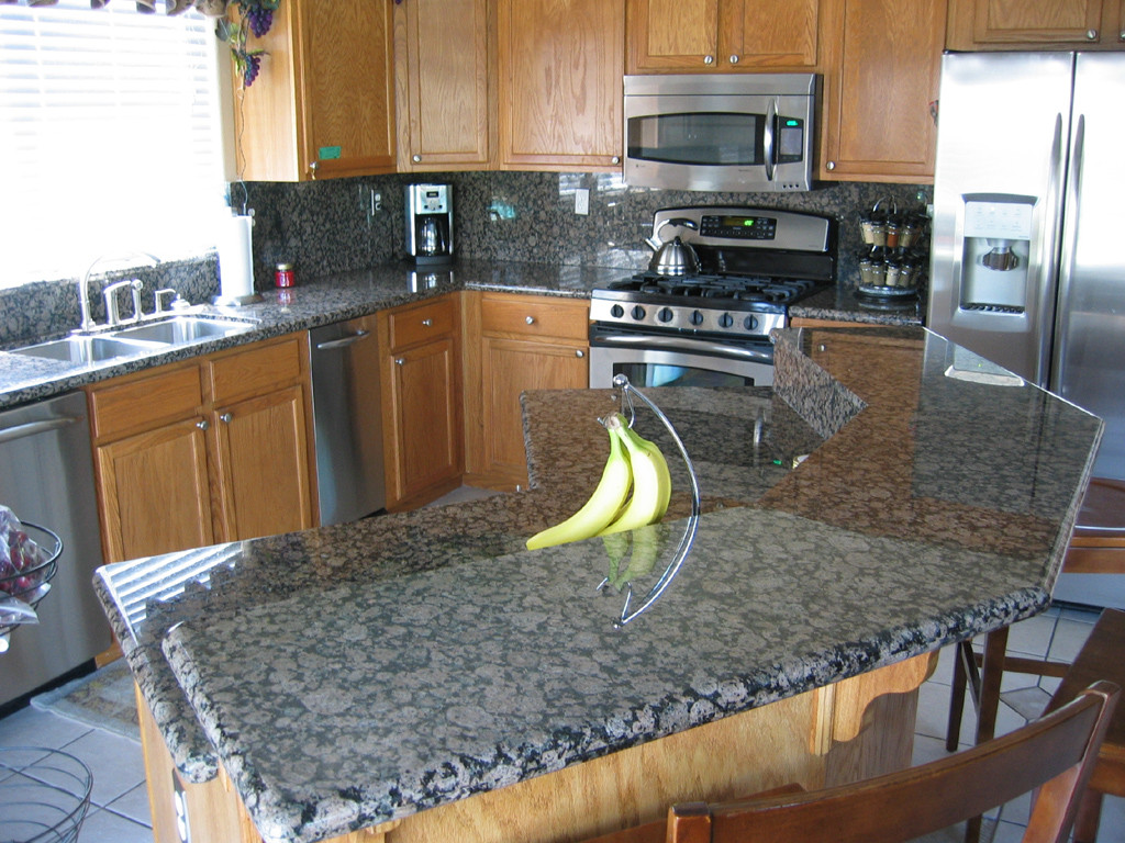 Brown Countertop Kitchen
 Gorgeous Inspiring of Granite Countertops – HomesFeed