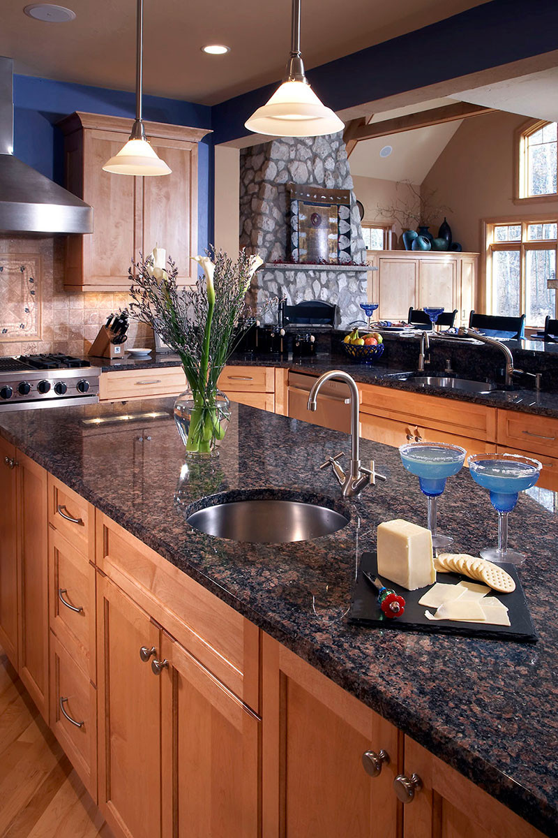 Brown Countertop Kitchen
 Tan Brown Granite Countertops Cost Pros and Cons