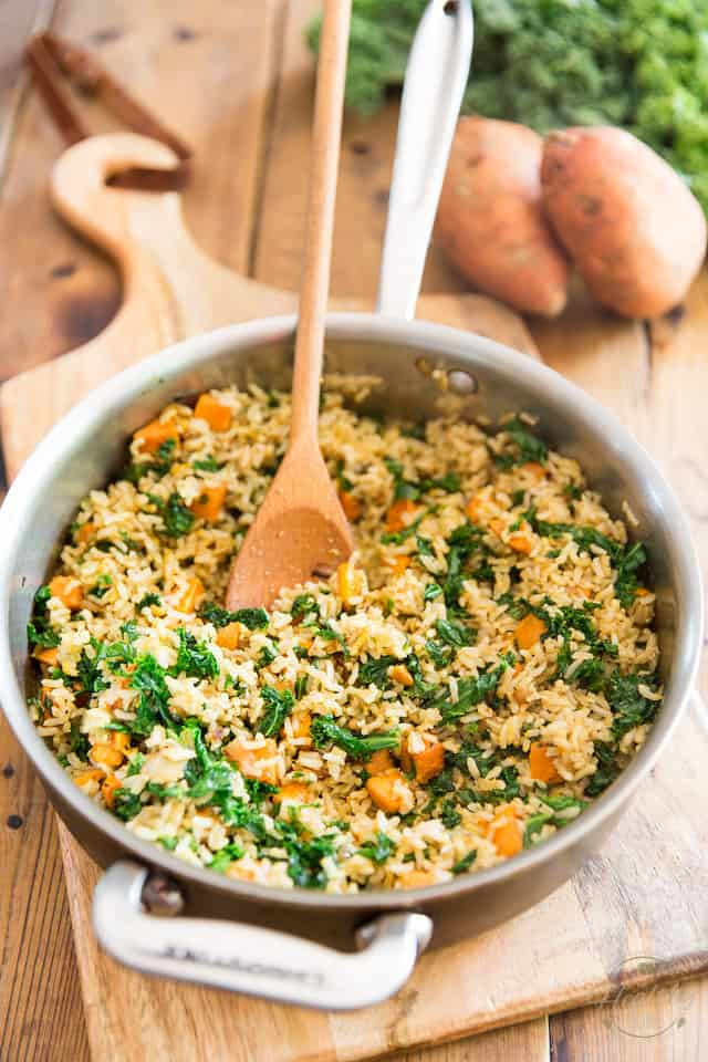 Brown Rice Dishes
 Brown Rice with Sweet Potatoes and Kale • The Healthy Foo