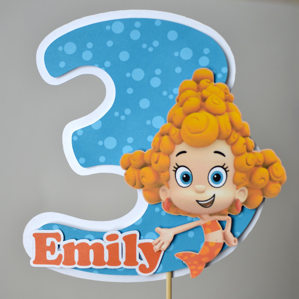 Bubble Guppies Birthday Cake Toppers
 Bubble Guppies Birthday Party Cake Topper Decoration Molly