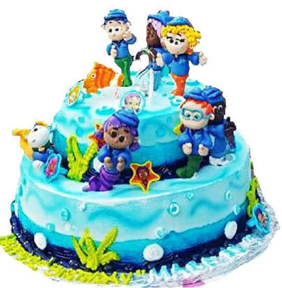Bubble Guppies Birthday Cake Toppers
 Bubble Guppies Cake Topper 3D Set by claycutiesbymelissa