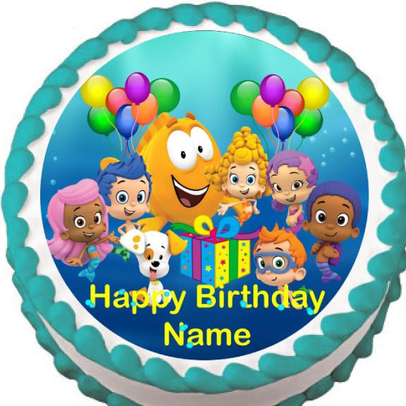 Bubble Guppies Birthday Cake Toppers
 Bubble Guppies Birthday Edible Cake Topper – Trish Gayle