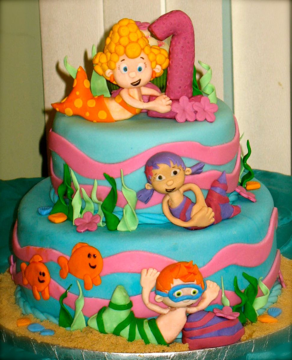 Bubble Guppies Birthday Cakes
 Bubble Guppies Cake for a special little girl s 1st