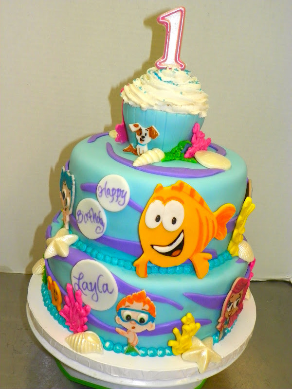 Bubble Guppies Birthday Cakes
 Plumeria Cake Studio Bubble Guppies First Birthday Cake